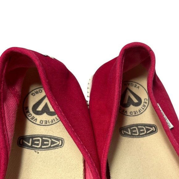 Keen Fuschia Pink Women's Slip On 100% Vulcanized Canvas Sneaker Vegan US Size 9 - Picture 8 of 9